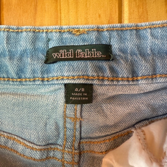 Wild Fable Women's Denim Super High Rise Curvy Rolled Cuff Shorts Size 4/R - Picture 6 of 9